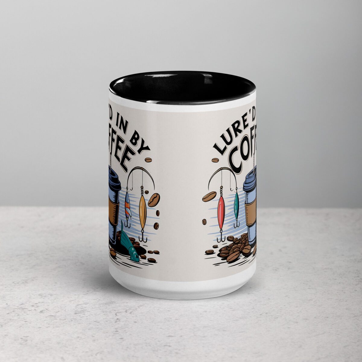 Lure’d in by Coffee Fishing Mug - Image 4