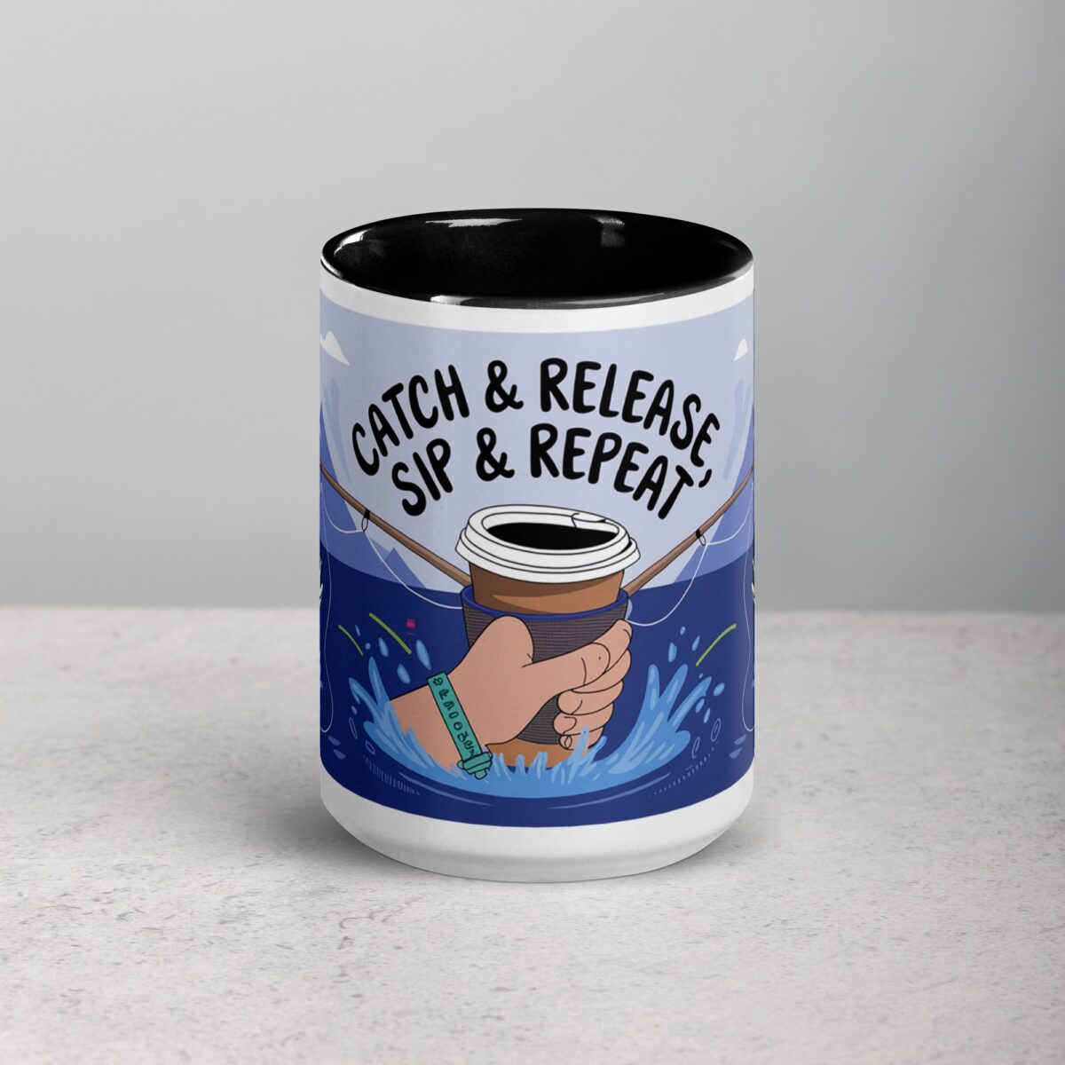 Catch & Release, Sip & Repeat Fishing Mug - Image 4