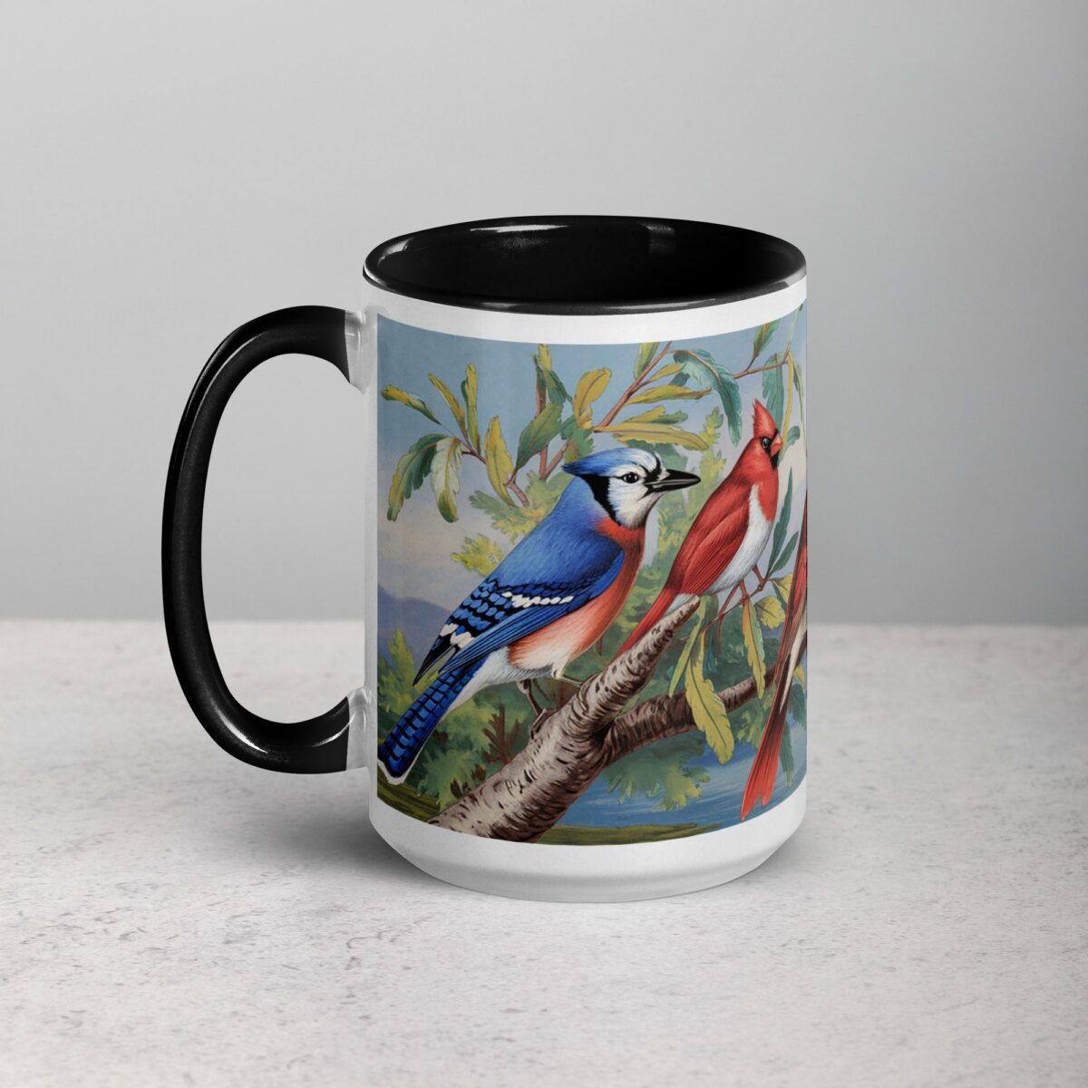 Bird on a Branch Coffee Mug & Tea Cup - Image 5