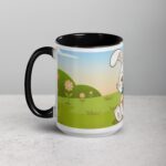 Bunny Rabbit Eating Carrot Coffee Mug & Tea Cup - Image 5