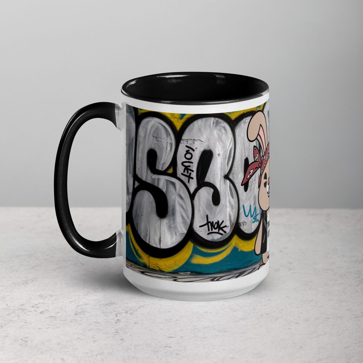 Thug Life Gangster Bunny Rabbit Coffee Mug & Tea Cup - Image 5