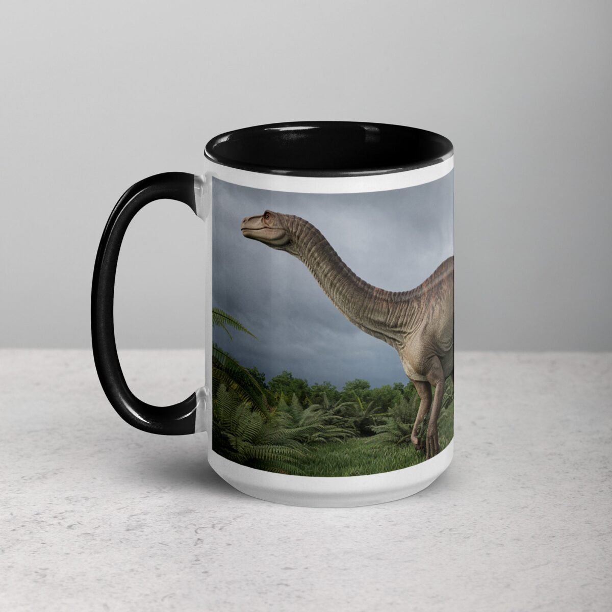 T-Rex Dinosaur in Wild Coffee Mug & Tea Cup - Image 5