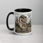 Middle Finger Dinosaur Coffee Mug & Tea Cup - Image 5
