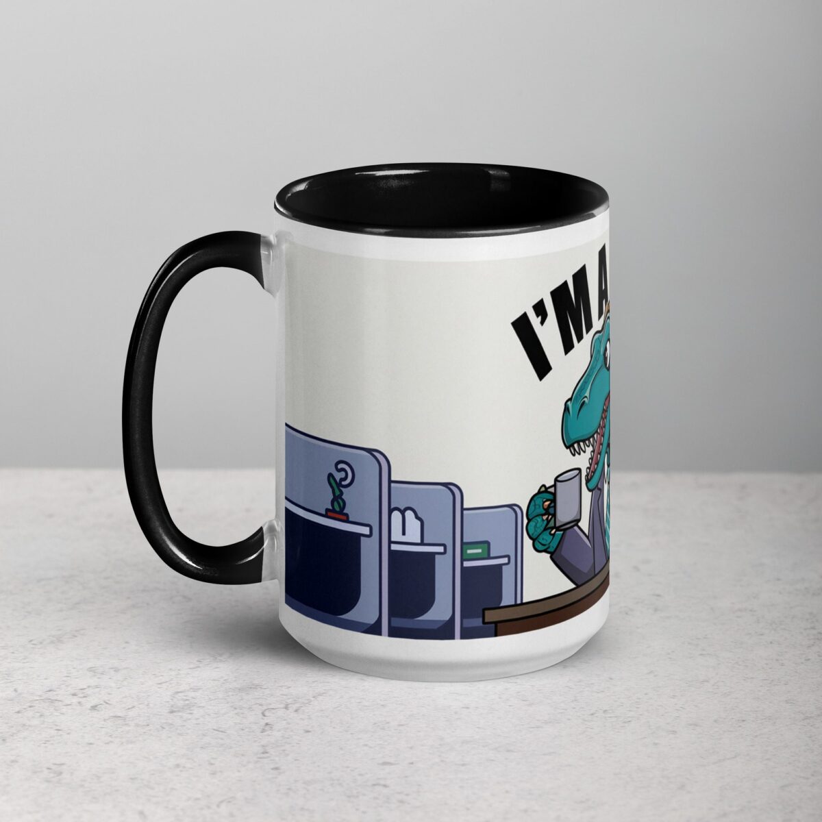 I'm a Boss Dinosaur Coffee Mug & Tea Cup - Image 5