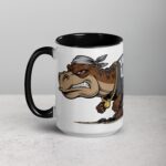 Thug Life Gangster Dinosaur Coffee Mug & Tea Cup - Image 5
