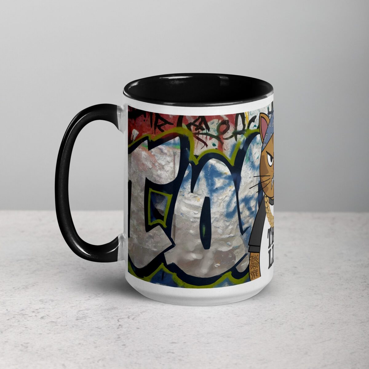 Thug Life Gangster Cat Coffee Mug & Tea Cup - Image 5