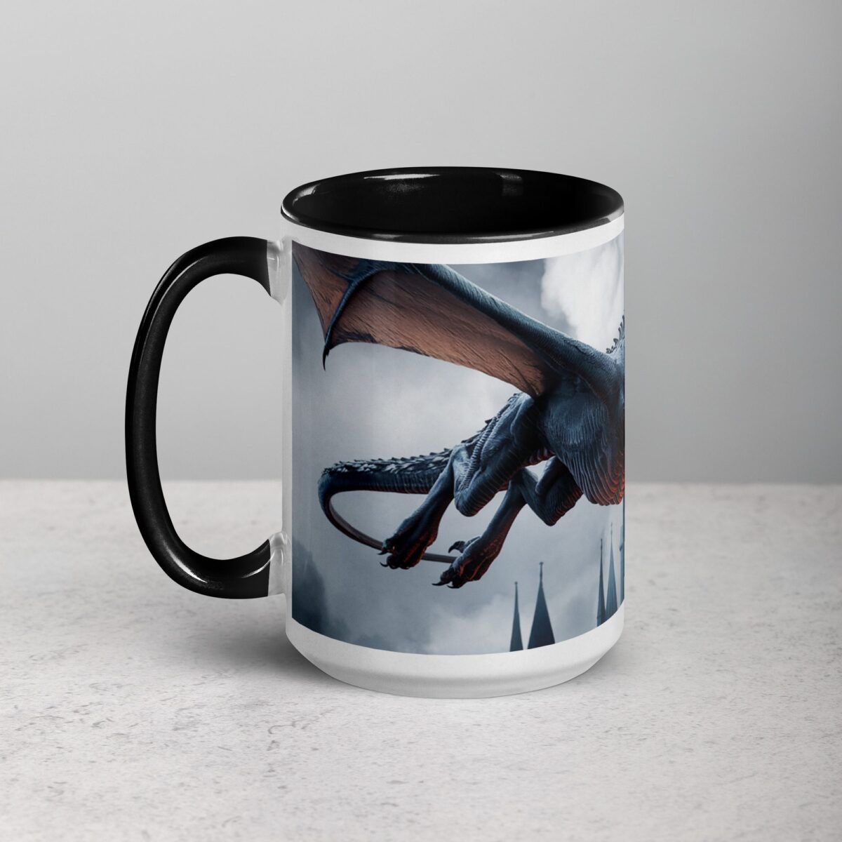 Flying Dragon Fire Coffee Mug & Tea Cup - Image 5