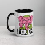 Elephant Middle Finger Coffee Mug & Tea Cup - Image 5