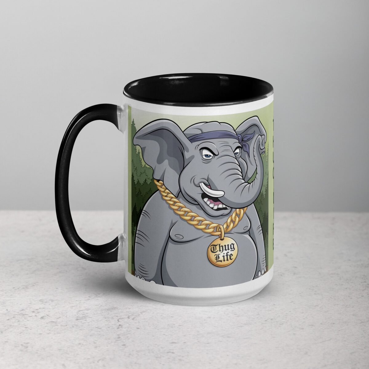 Gangster Elephant Thug Life Coffee Mug & Tea Cup - Image 5