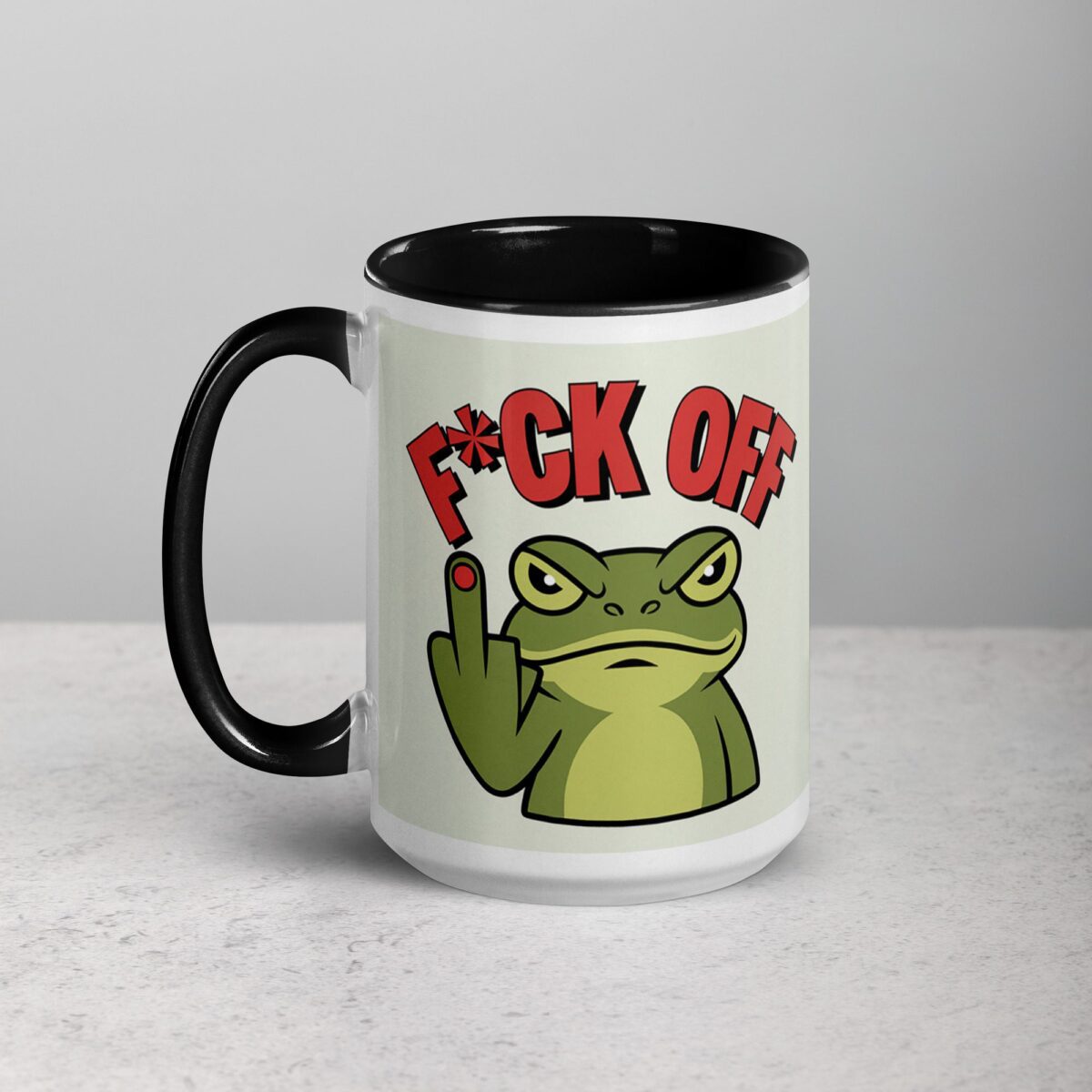 Middle Finger Frog Coffee Mug & Tea Cup - Image 5