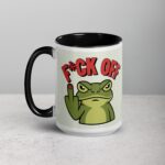 Middle Finger Frog Coffee Mug & Tea Cup - Image 5