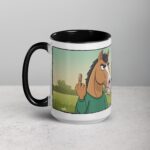 Middle Finger Horse Coffee Mug & Tea Cup - Image 5