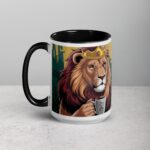 King of the Jungle But Coffee First Lion Mug - Image 5