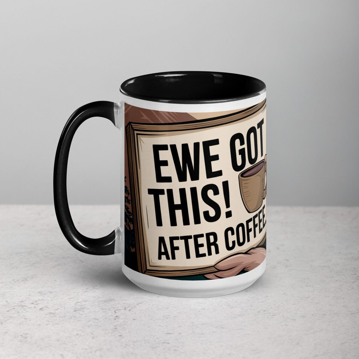 Ewe Got This! After Coffee Sheep Mug - Image 5