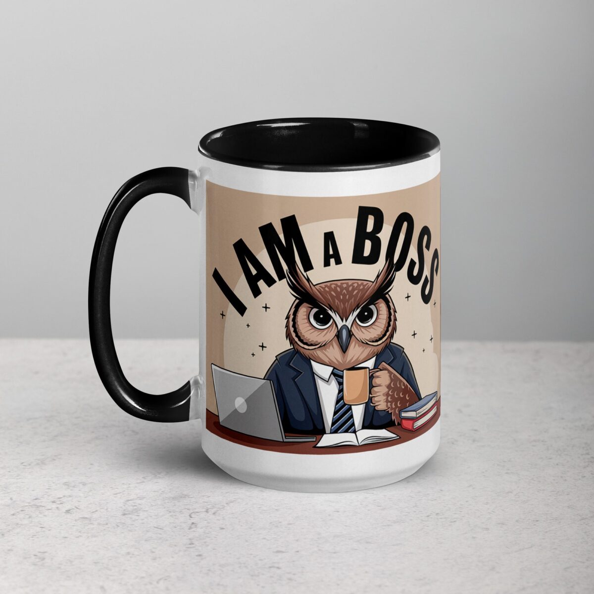 I am a Boss Owl Coffee Mug & Tea Cup - Image 5