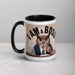 I am a Boss Owl Coffee Mug & Tea Cup - Image 5