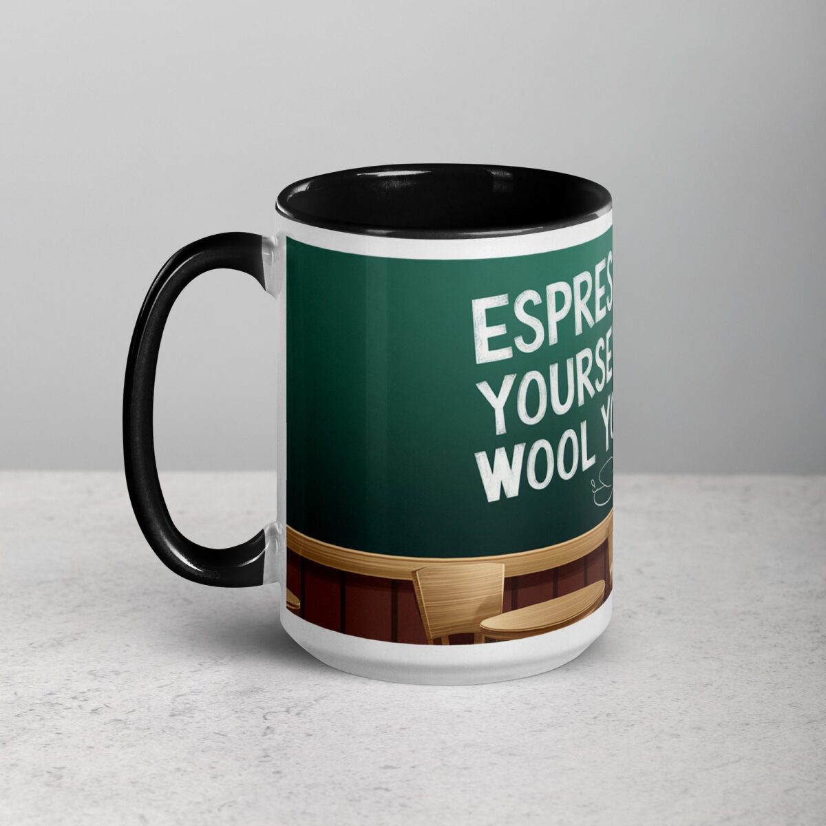 Espresso Yourself, Wool You? Sheep Coffee Mug - Image 5