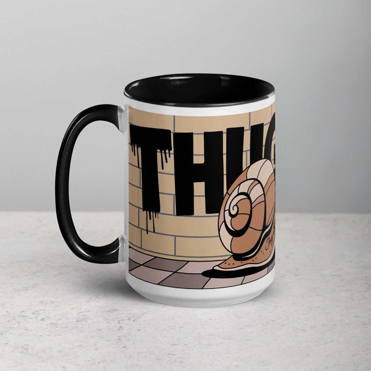 Thug Life Gangster Snail Coffee Mug & Tea Cup - Image 5