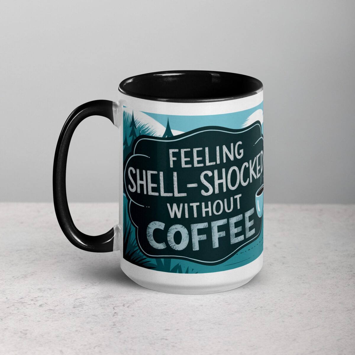 Feeling Shell-Shocked Without Coffee Snail Mug - Image 5