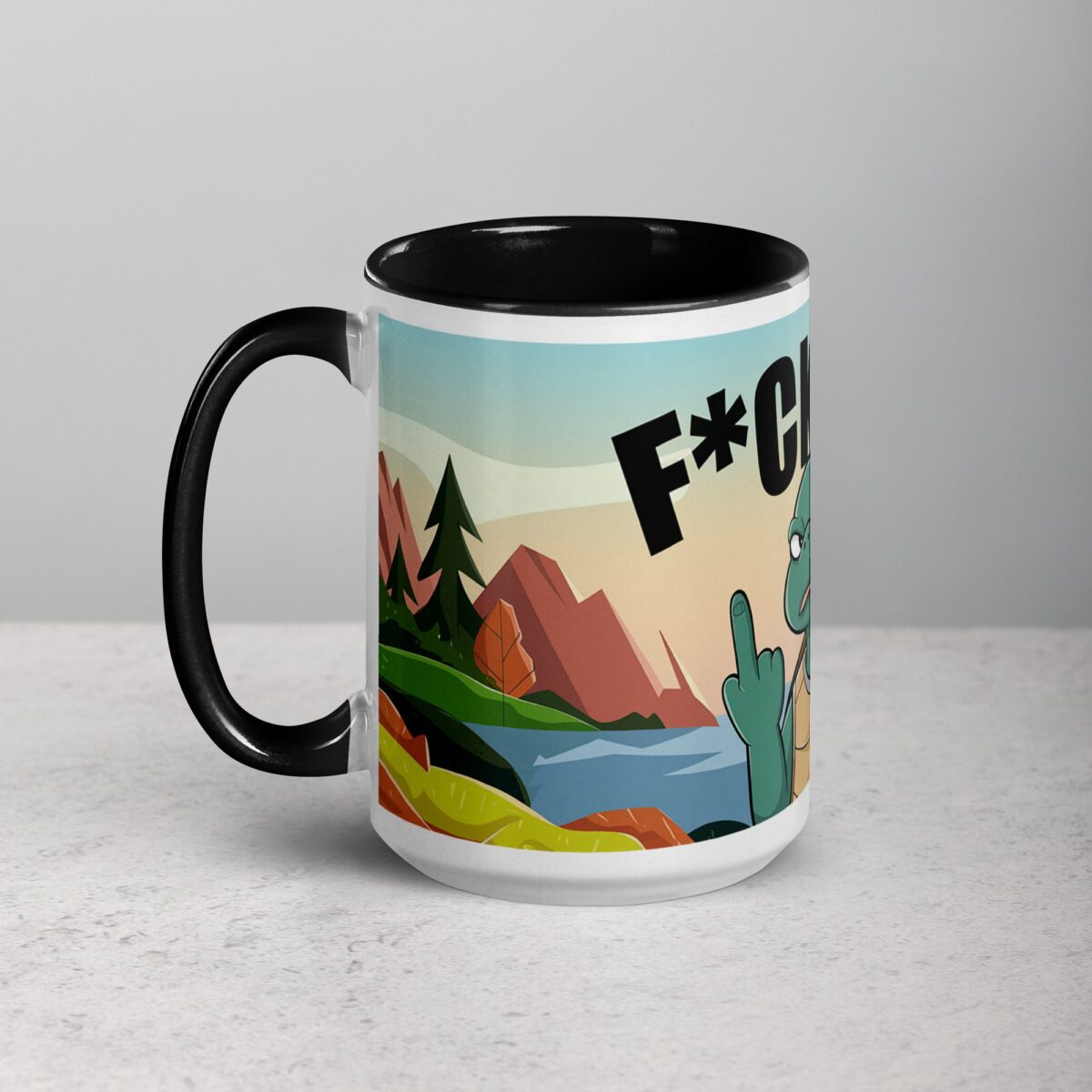 Middle Finger Turtle Coffee Mug & Tea Cup - Image 5