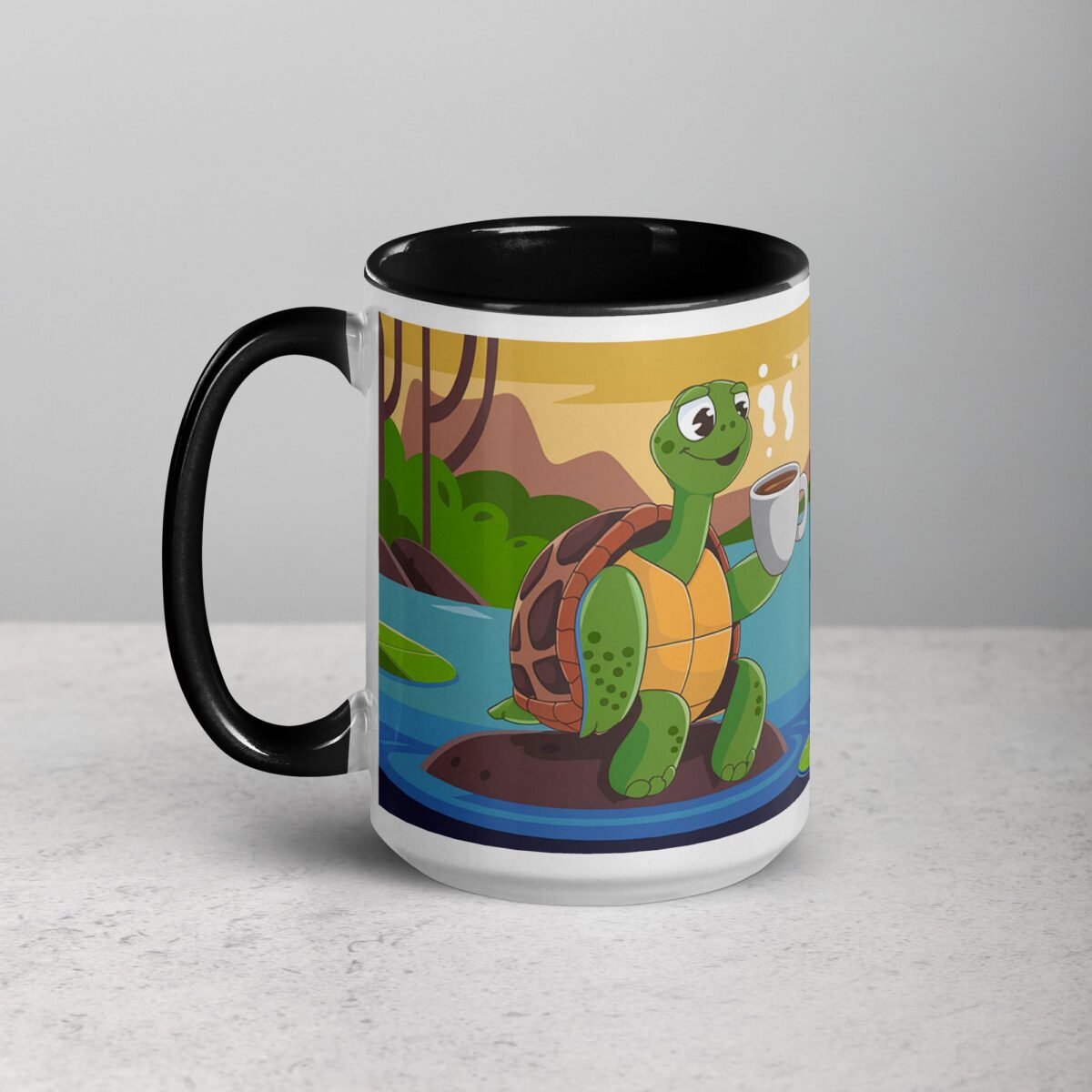 Espresso Yourself, Don’t Be Shellfish! Turtle Coffee Mug - Image 5