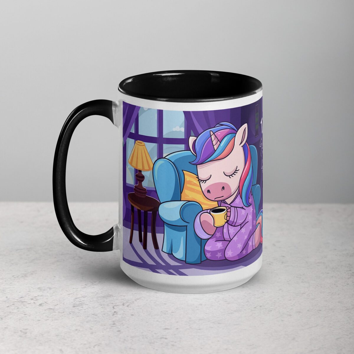 Too Magical for Mornings Without Coffee Unicorn Mug - Image 5