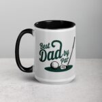 Best Dad By Par Golf Coffee Mug - Image 5