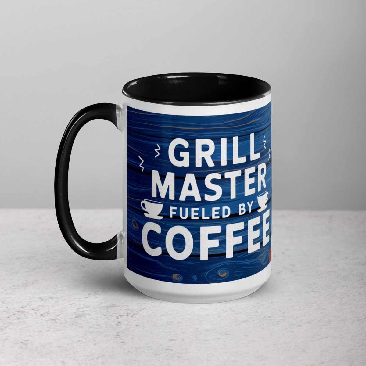 Grill Master Fueled by Coffee Dad Coffee Mug - Image 5