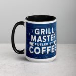 Grill Master Fueled by Coffee Dad Coffee Mug - Image 5