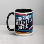Fatherhood: Nailed It (With Coffee) Dad Mug - Image 5