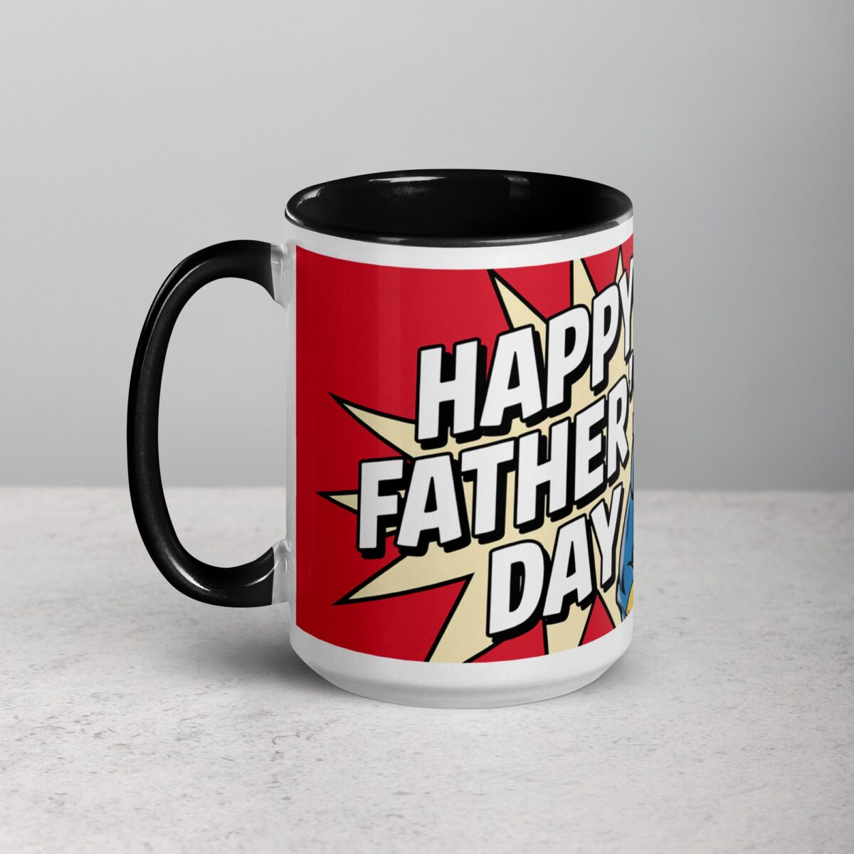 Happy Fathers Day Superhero Coffee Mug - Image 5