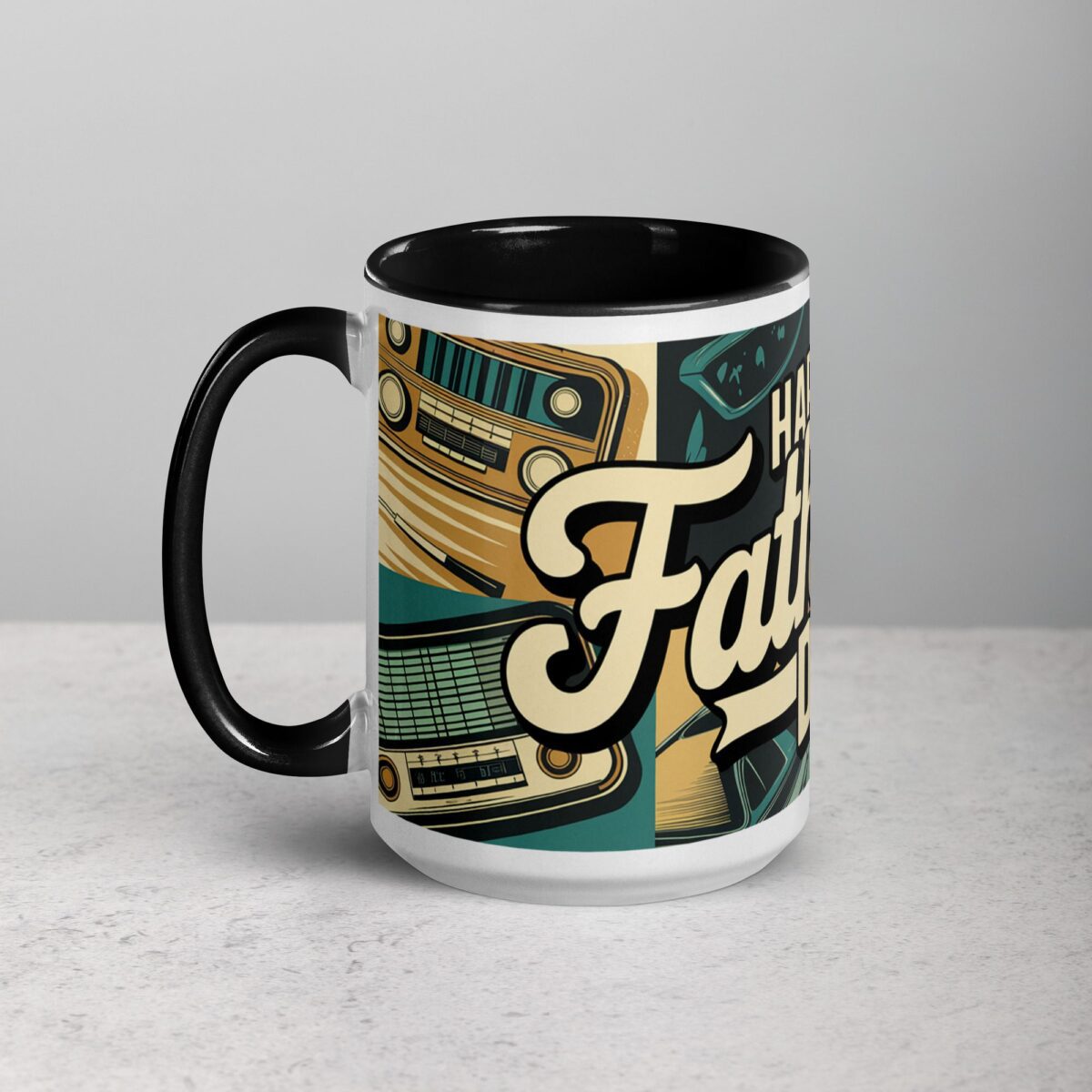 Happy Fathers Day Retro Coffee Mug - Image 5