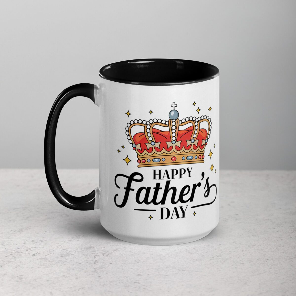 Happy Fathers Day Crown Coffee Mug - Image 5