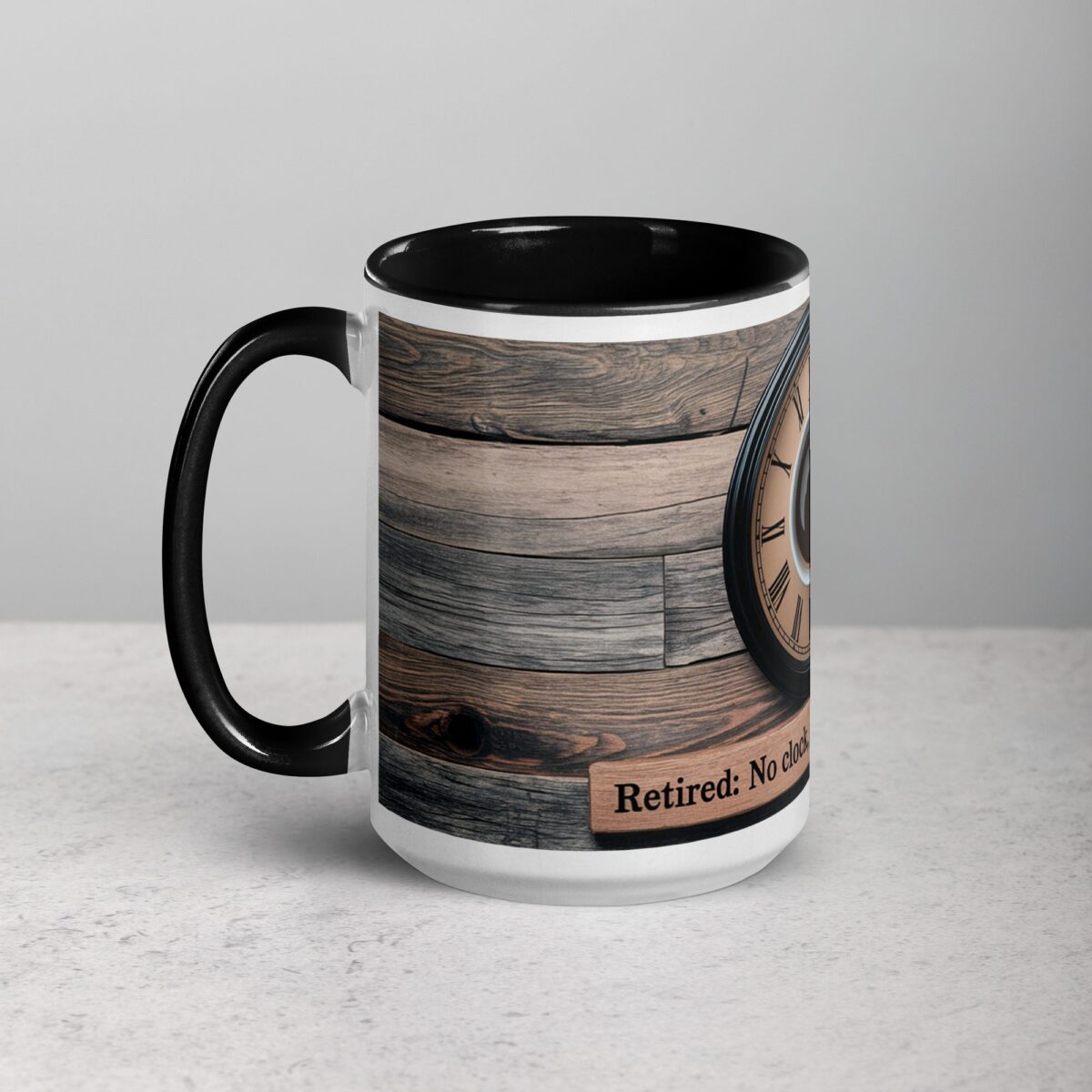 Retired: No Clock, No Boss, Just Coffee Retirement Mug - Image 5