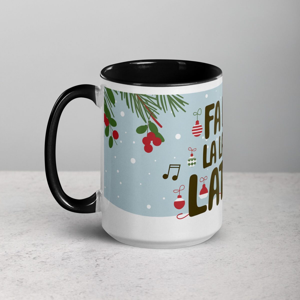 Fa La La La Latte! Coffee Christmas Mug - Image 5