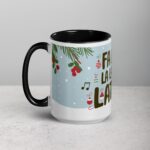Fa La La La Latte! Coffee Christmas Mug - Image 5