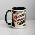 Naughty, Nice, and In Need of Coffee Christmas Mug - Image 5