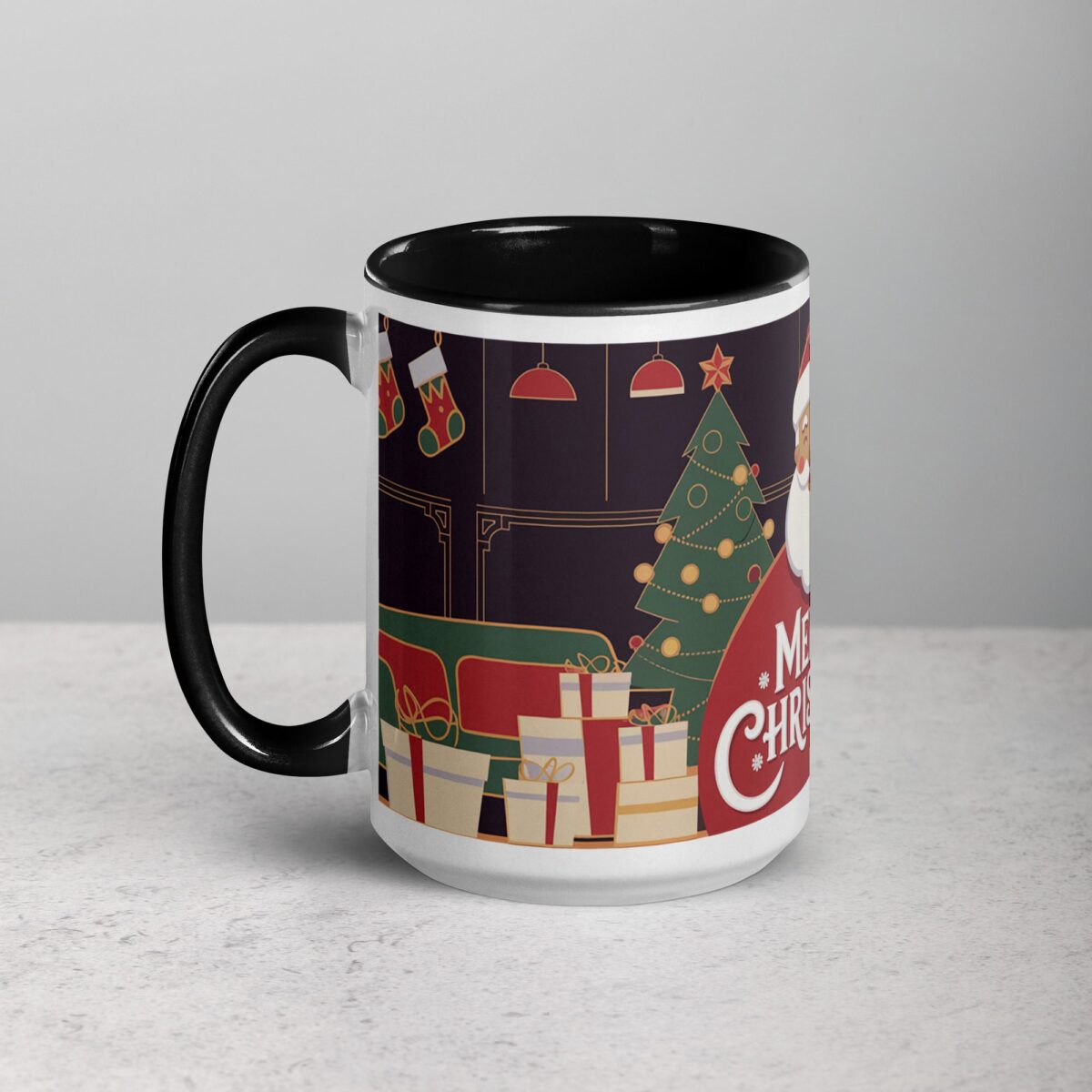 Merry Christmas Retro Coffee Mug & Tea Cup - Image 5