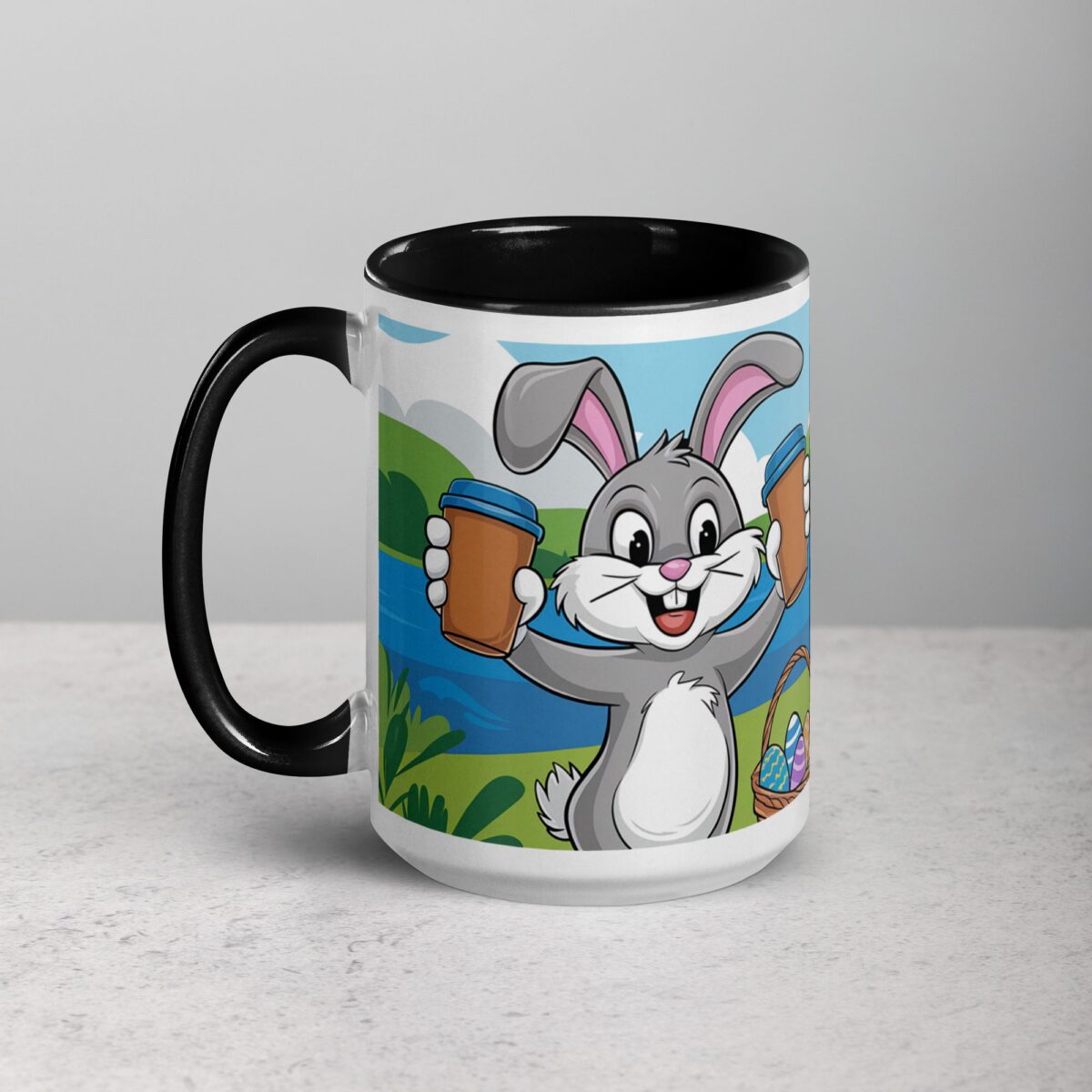 Egg-stra Caffeine for This Bunny Easter Coffee Mug - Image 5