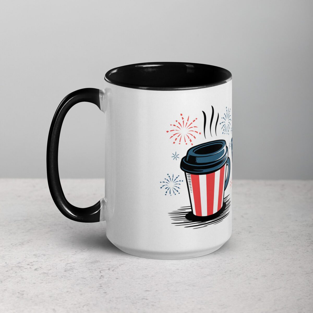Red, White, and Brew July 4th Coffee Mug - Image 5