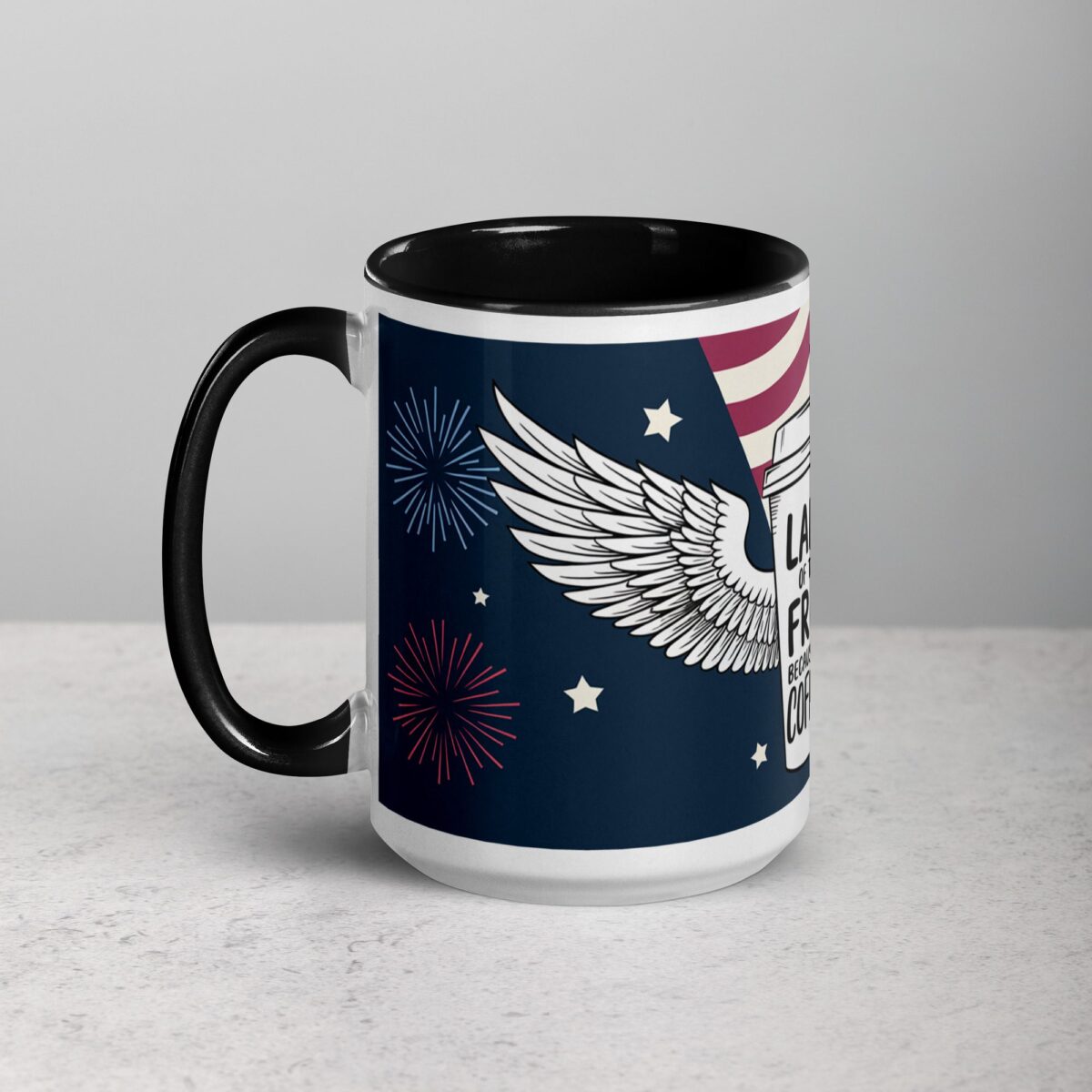 Land of the Free, Because of Coffee Mug - Image 5