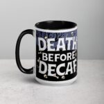 Death Before Decaf Halloween Coffee Mug - Image 5