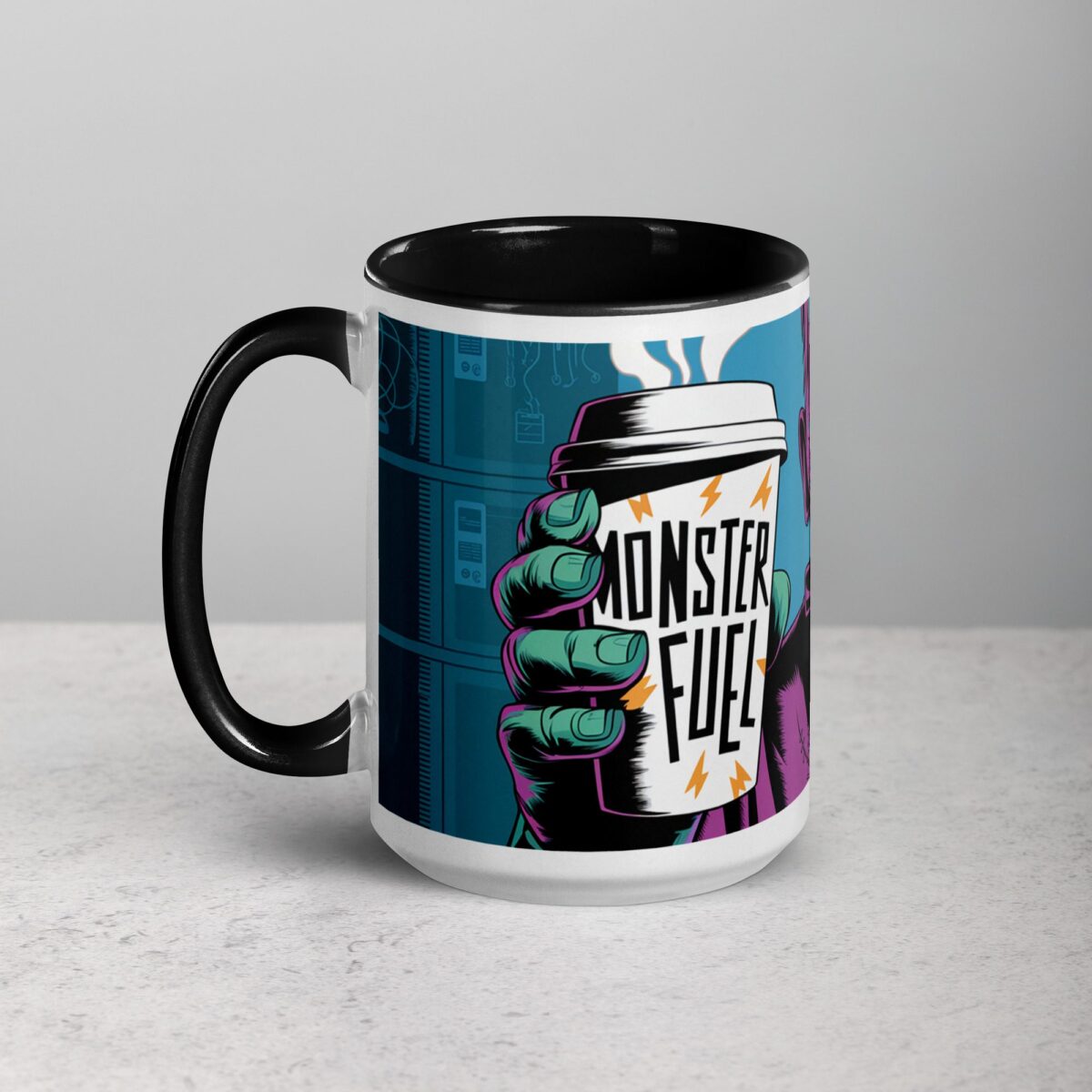 Monster Fuel Frankenstein Halloween Coffee Mug - Image 5