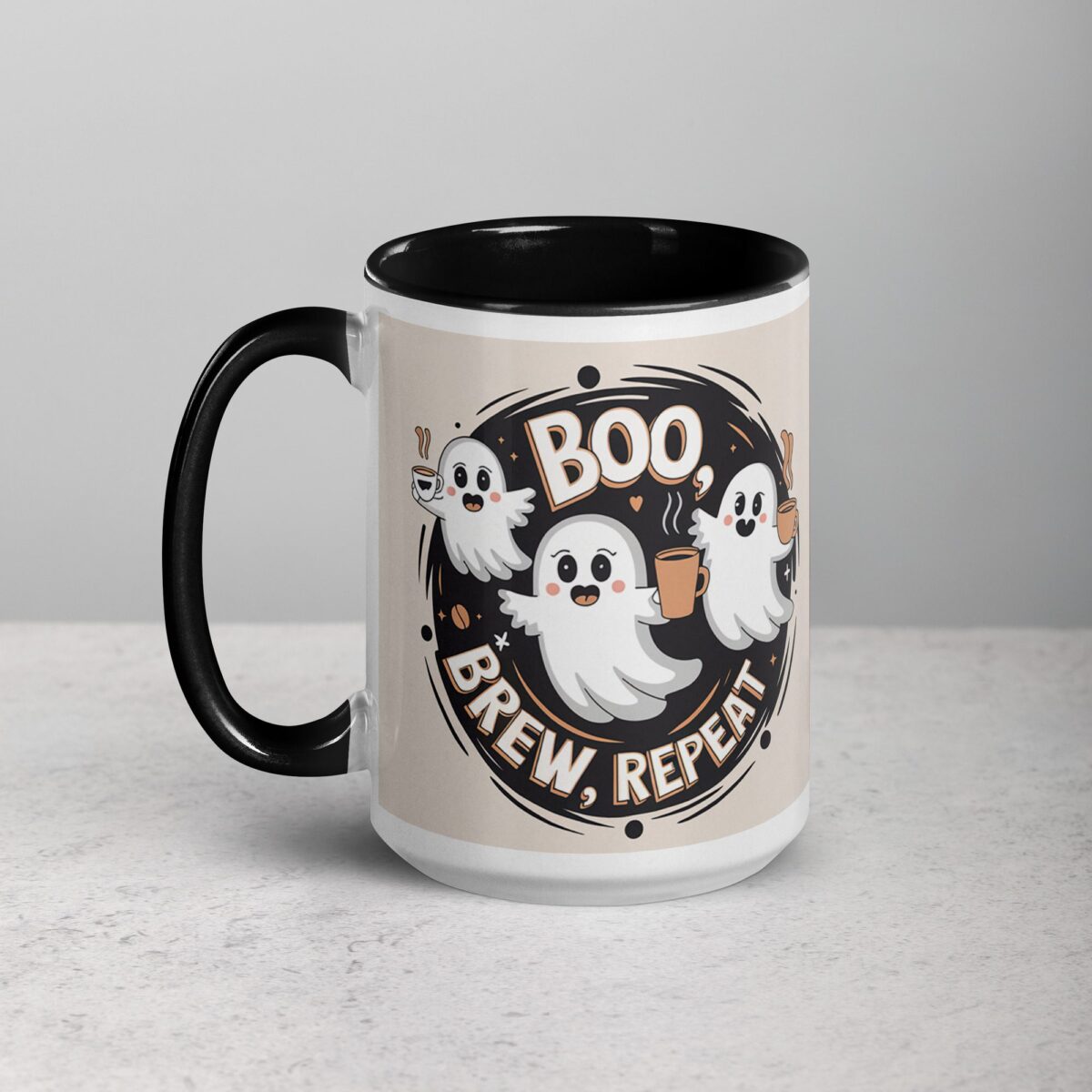 Boo, Brew, Repeat Halloween Coffee Mug - Image 5