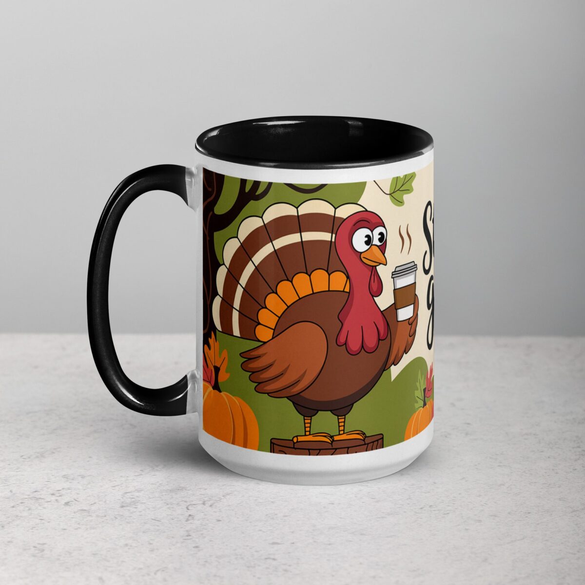 Stuffed with Gratitude (and Coffee) Thanksgiving Mug - Image 5