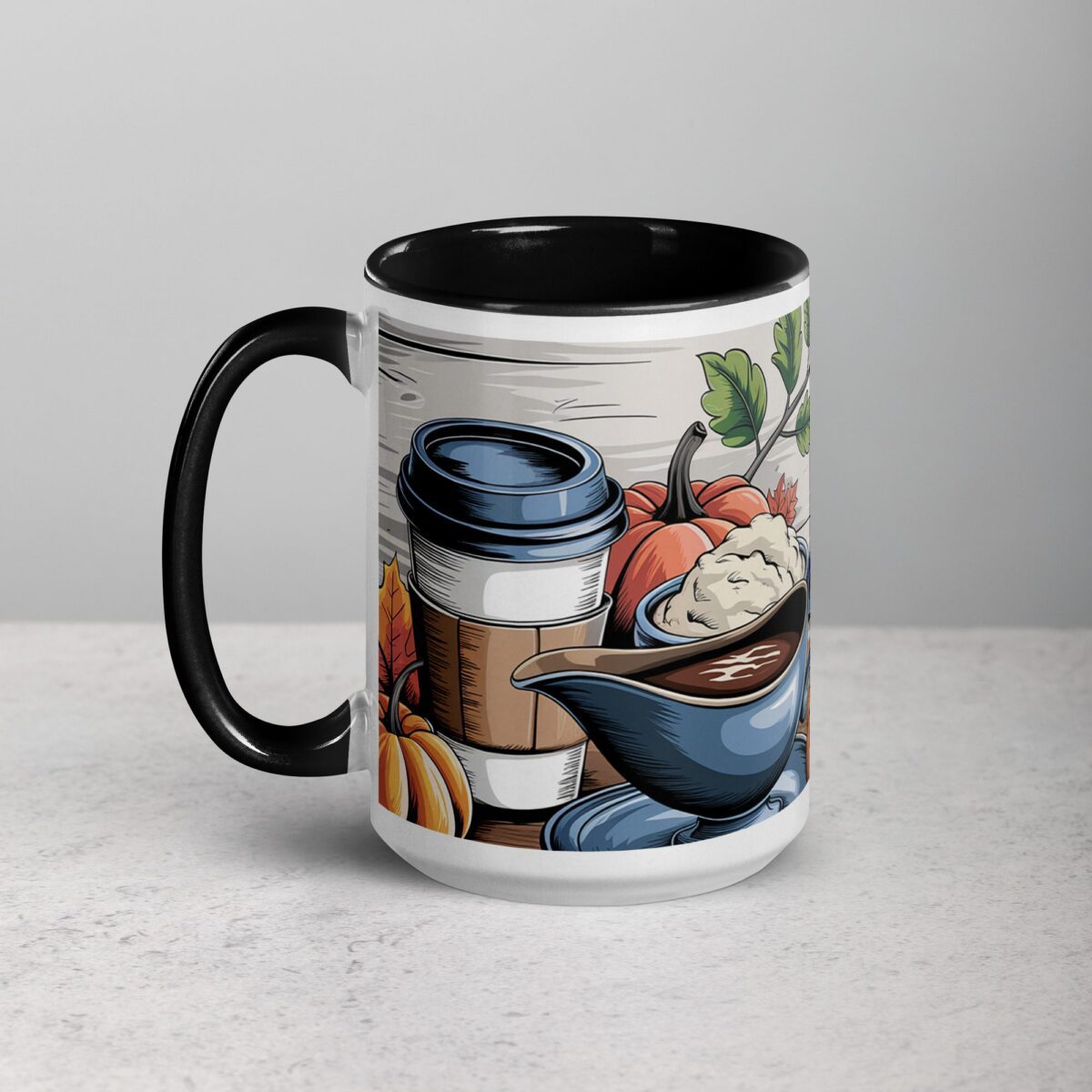 Gravy, Gratitude, and Good Coffee Thanksgiving Mug - Image 5