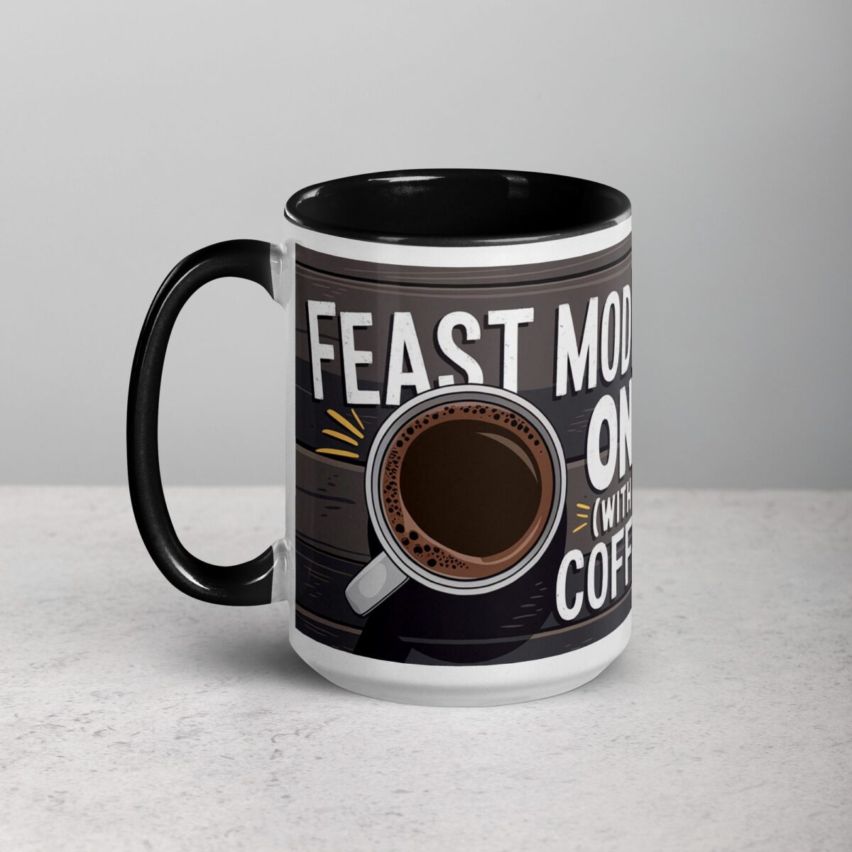 Feast Mode: ON (With Coffee) Thanksgiving Mug - Image 5