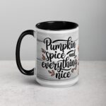 Pumpkin Spice & Everything Nice Thanksgiving Mug - Image 5