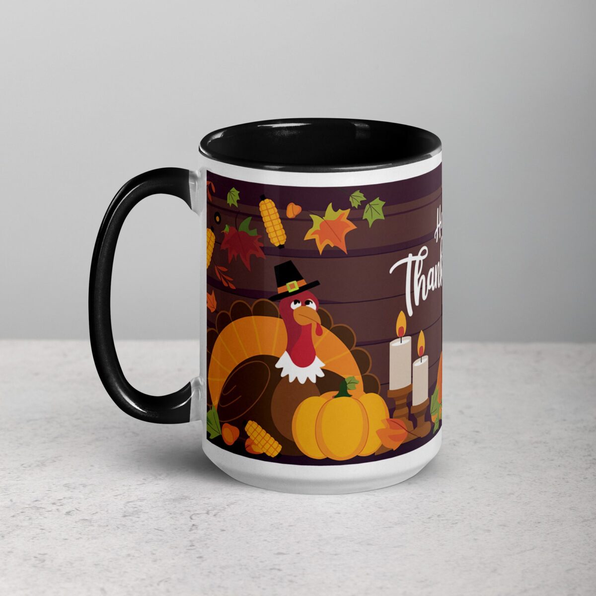 Happy Thanksgiving Elegant Coffee Mug & Tea Cup - Image 5