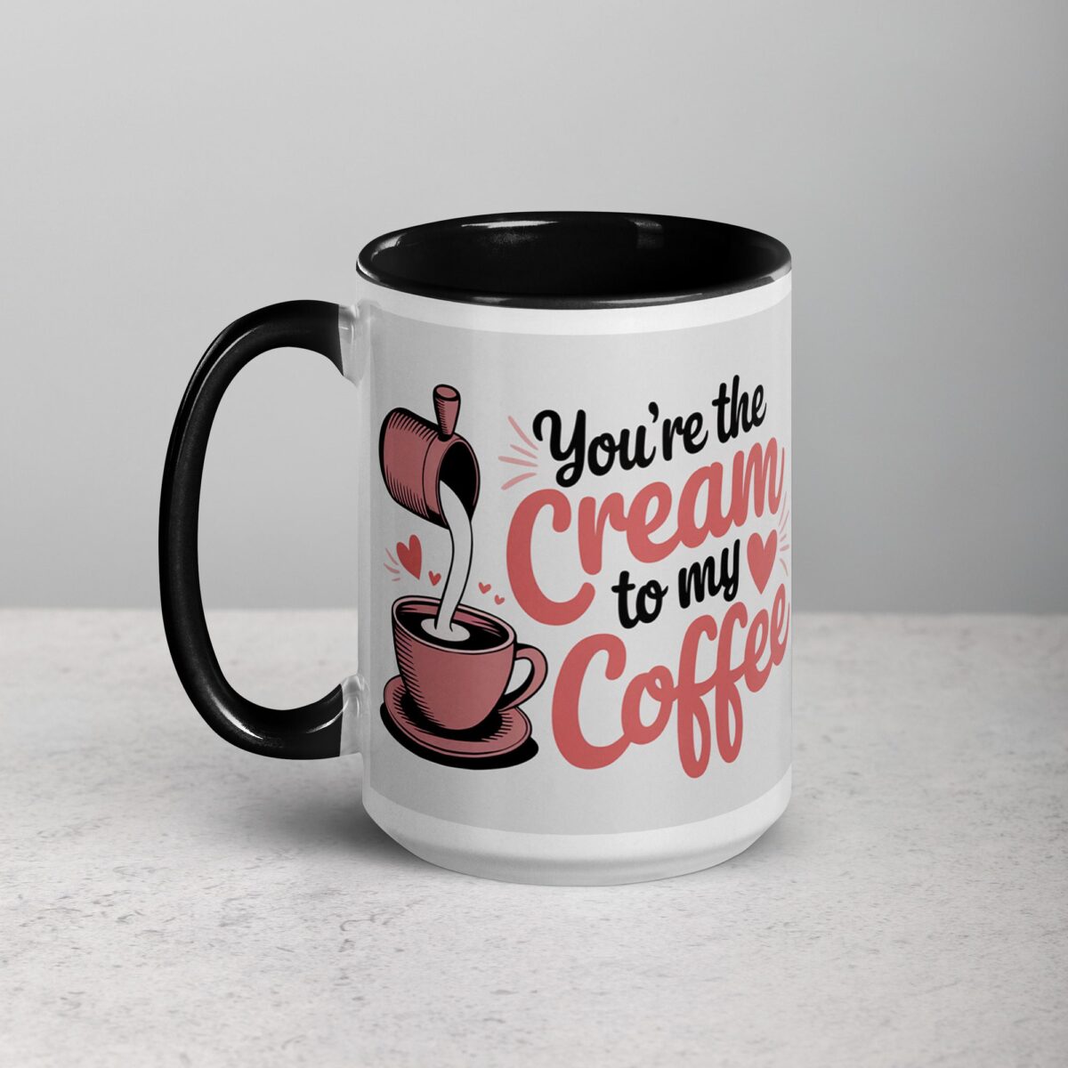 You’re the Cream to My Coffee Valentines Day Mug - Image 5
